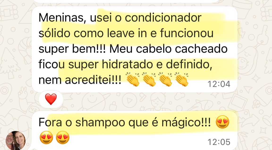 Produto natural feito por aluna